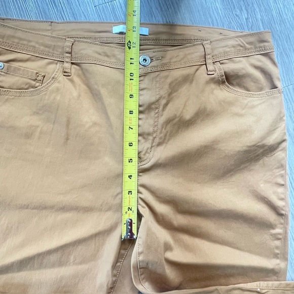 MAX COCOS MUSTARD YELLOW STRAIGHT LEG STRETCH JEANS SIZE 16 - Picture 5 of 9